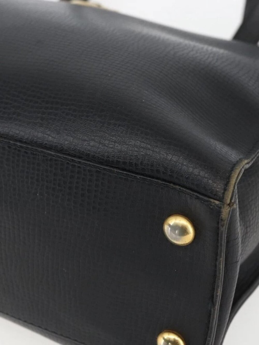 Christian Dior Hand Bag Leather Black Gold - Picture 11 of 16